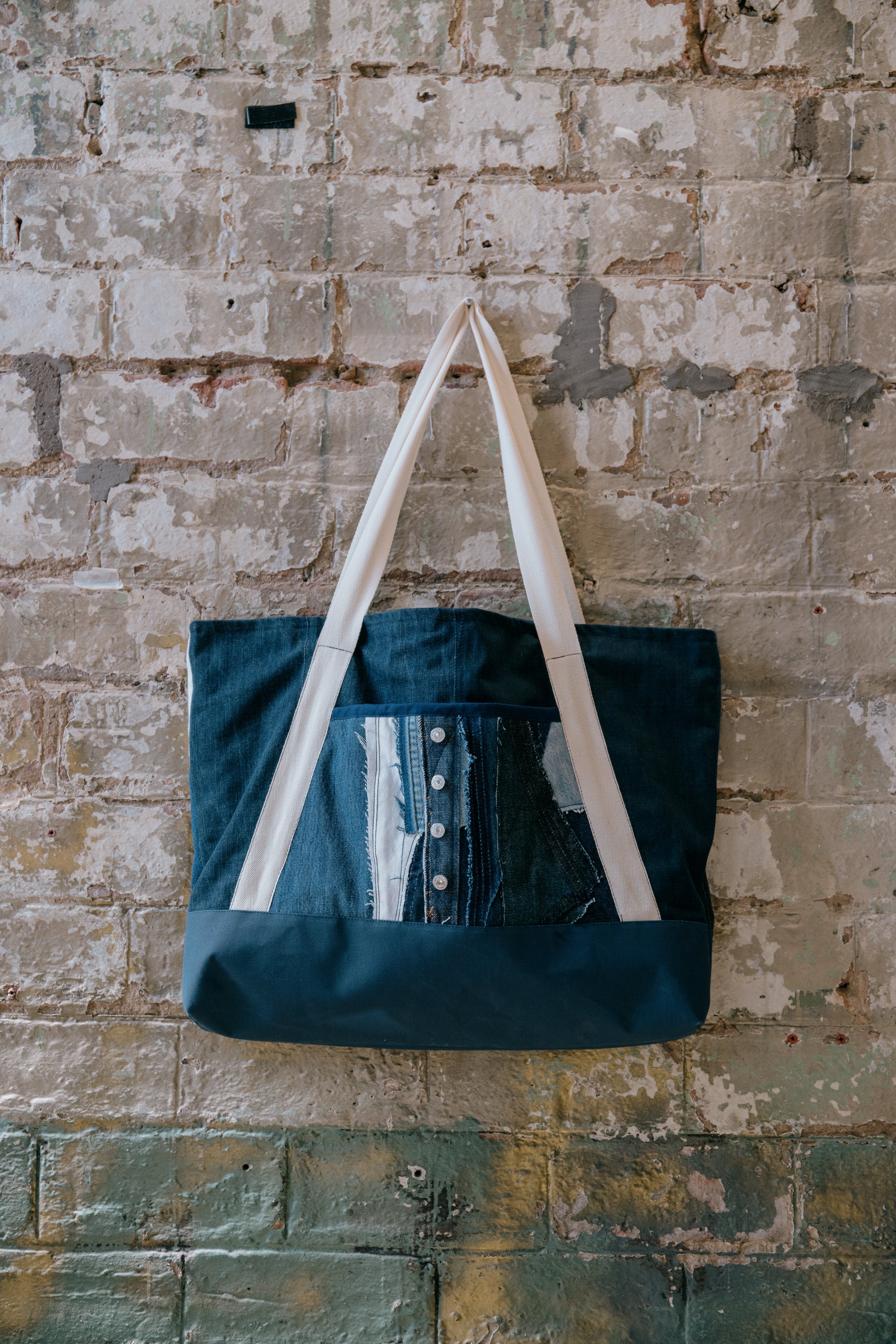 Kincaid Oversized Tote Bag - ReJean Denim - zero waste - circular fashion brand 