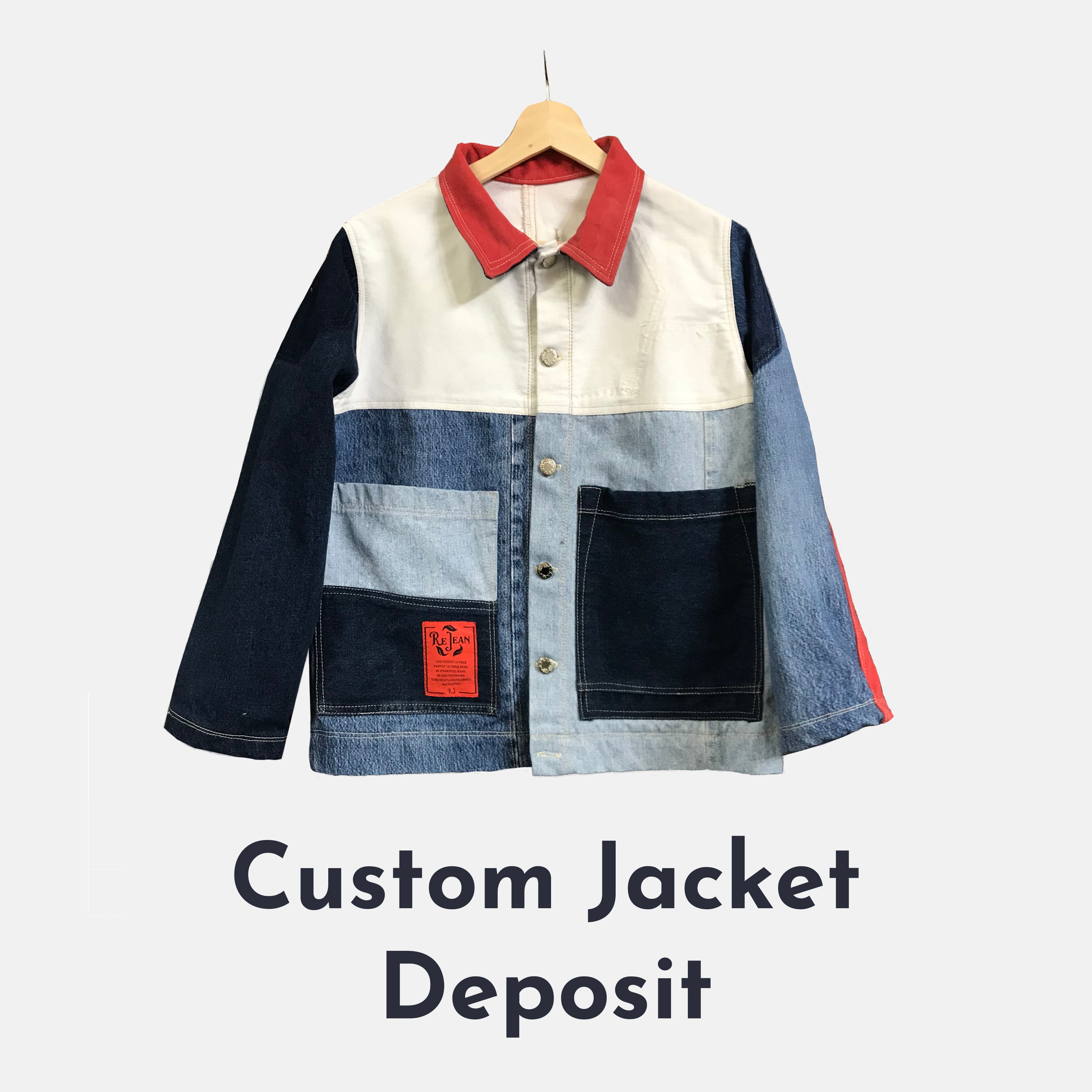 Custom Jacket - Deposit - ReJean Denim - zero waste - circular fashion brand 