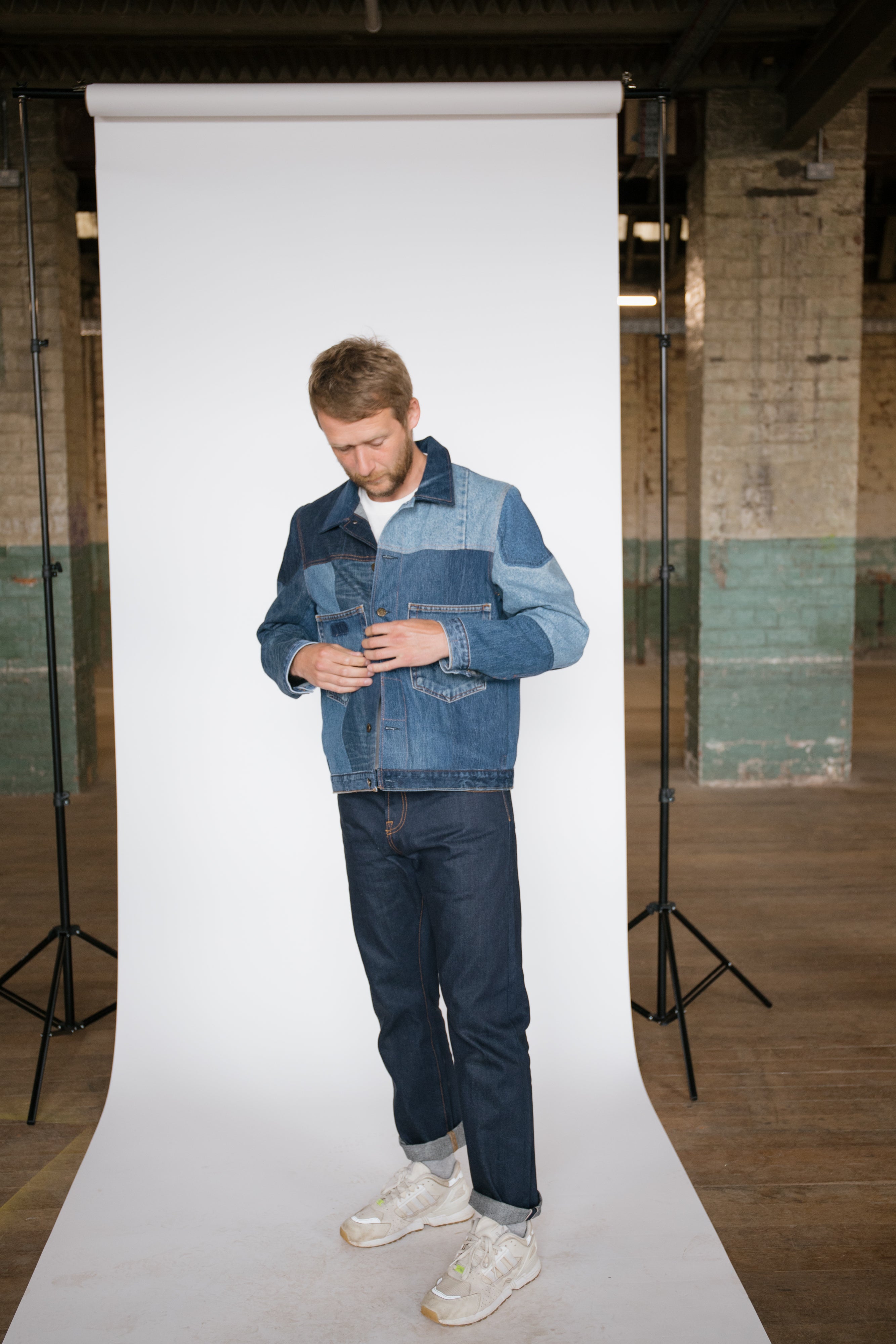 Tron Type 2 Denim Jacket - ReJean Denim - zero waste - circular fashion brand 
